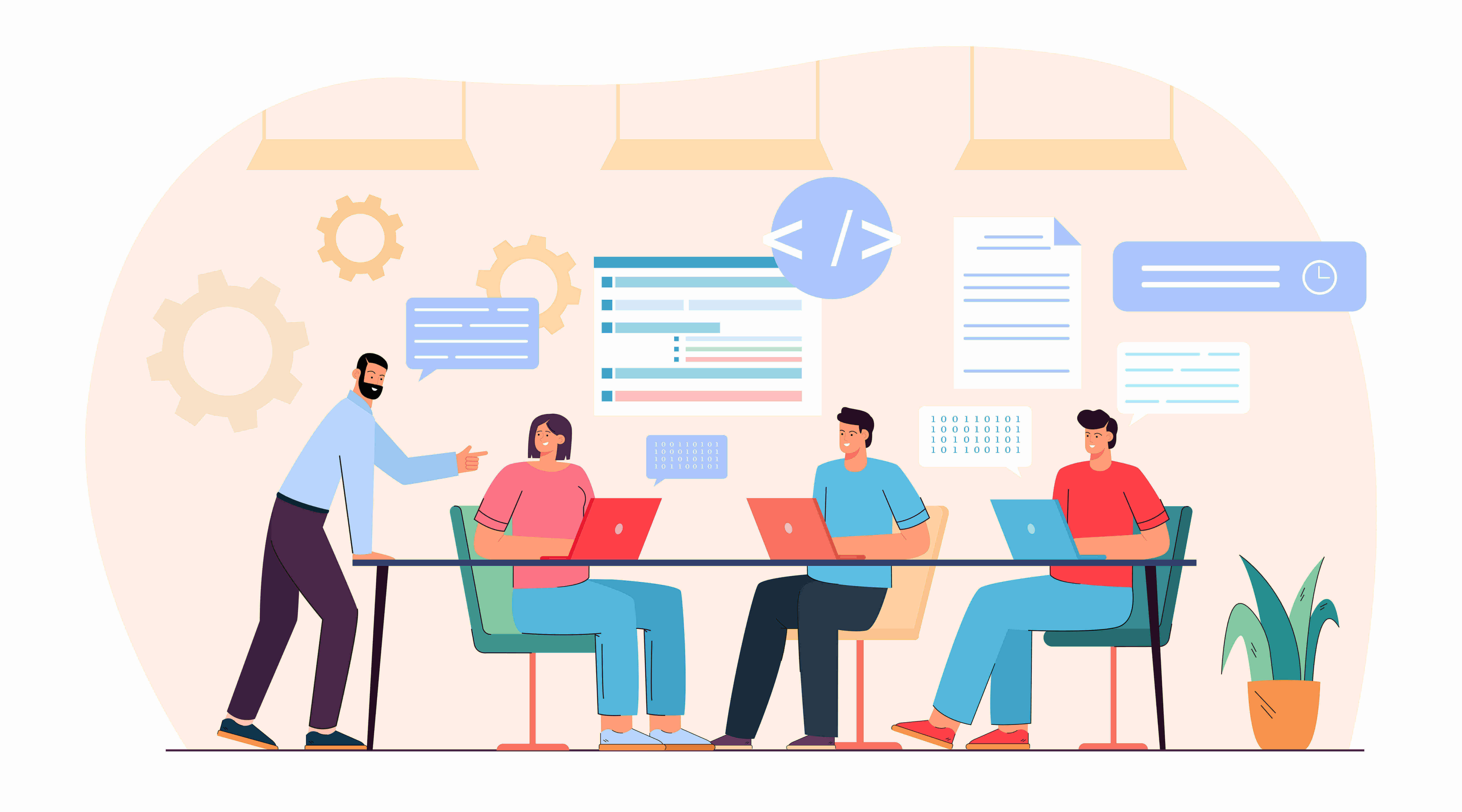 Clouds Court IT services team working on multiple projects