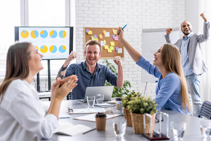 Clouds Court development team collaborating on project